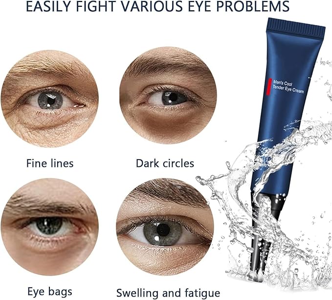 Men Eye Cream Anti Aging,Himse Awaken Peptide Depuffing Eye Gel