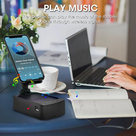 4-in-1 Bluetooth Phone Stand with Speaker & Charger